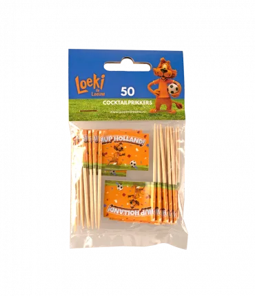 Loeki cocktailprikkers 50 stuks