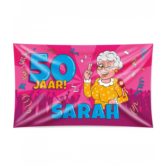 Sarah XXL gevelvlag