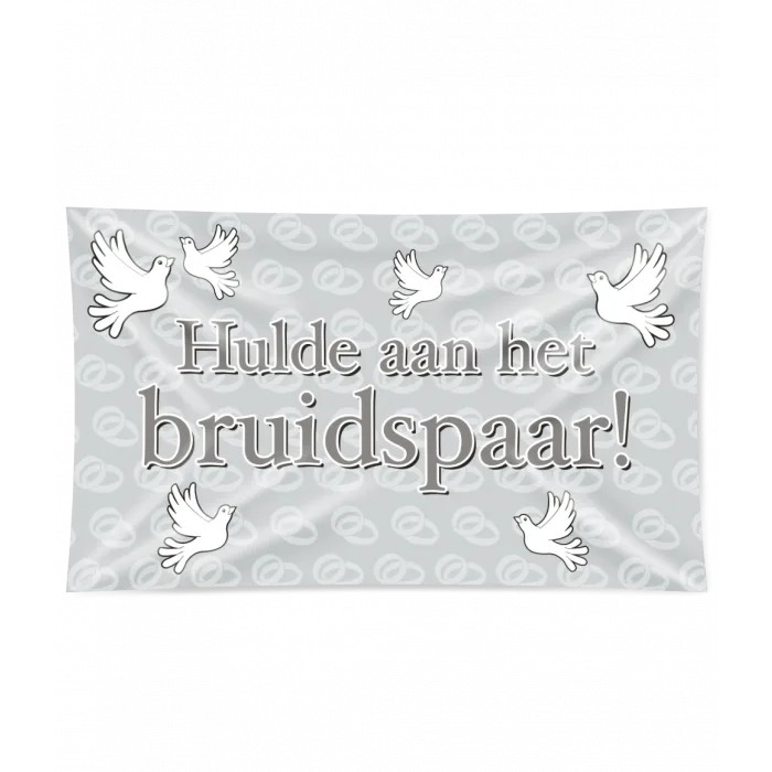 Bruidspaar XXL gevelvlag